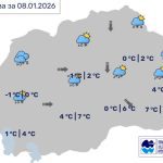 Во Битола променливо облачно со повремени врнежи од дожд и снег