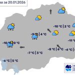 Во Битола сончево со мала облачност, утре снег, температурата до 3 степени