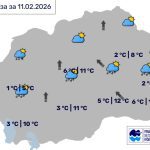 Во Битола променливо облачно со сончеви периоди, температурата до 11 степени