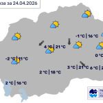 Во Битола сончево со мала облачност, температурата до 18 степени