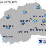 Во Битола сончево и топло со услови за несрабилност, температурата до 29 степени